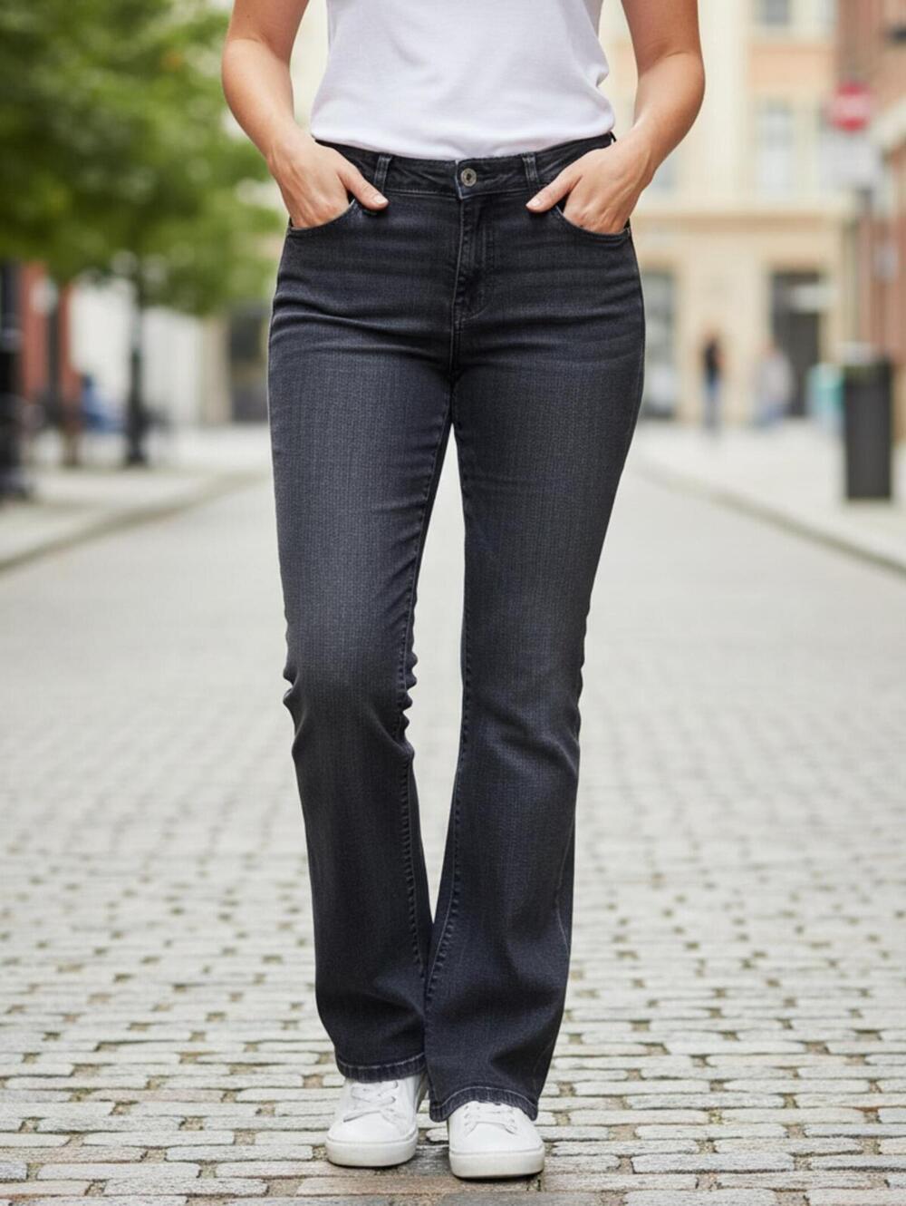 Riders Boot Cut Gray Denim Jeans Size 14